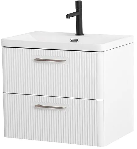 Тумба под умывальник подвесная BelBagno DUE 60 Bianco Lucido DUE-600-2C-SO-BL-P