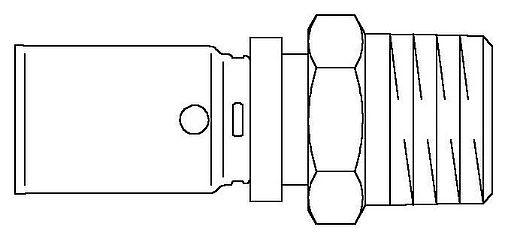 Муфта пресс переходная 26мм x 1&quot;н Oventrop Cofit P 1512049