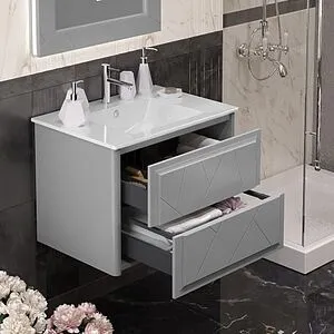 Зеркало с подсветкой Opadiris Луиджи 70 серый матовый 00-00006553, 5