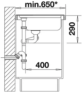 Мойка кухонная Blanco Blanco Delta II 105.6 нержавеющая сталь 523667, 4