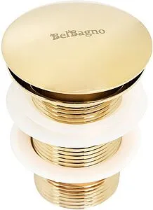 Выпуск автоматический для раковины без перелива BelBagno золото BB-SC-ORO Выпуск автоматический для раковины без перелива BelBagno золото BB-SC-ORO, 1