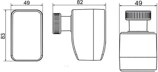 Беспроводной электромеханический привод 3 В М30 x 1.5 Valtec VT.STT.868.0