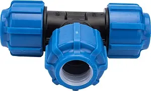 Тройник компрессионный соединительный 20мм x 20мм x 20мм ТПК-Аква 50050020, 3