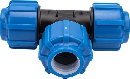 Тройник компрессионный соединительный 20мм x 20мм x 20мм ТПК-Аква 50050020