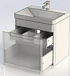 Тумба-умывальник Aquanet София 60 белый 00196956+00182311