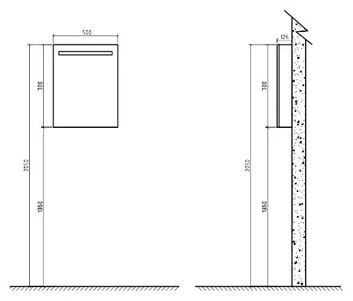 Шкаф-зеркало BelBagno 50 R хром SPC-1A-DL-BL-500