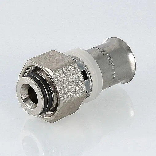 Муфта пресс с накидной гайкой 16мм x ½"к Valtec VTc.712.N.1604