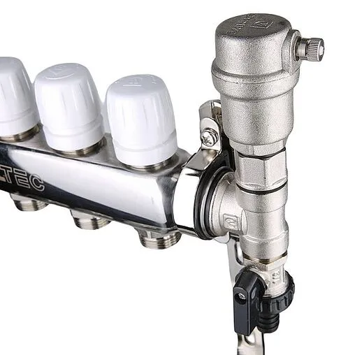 Группа коллекторная без расходомеров 10 отводов 1&quot;в/в x ¾&quot;ек Valtec VTc.588.EMNX.0610