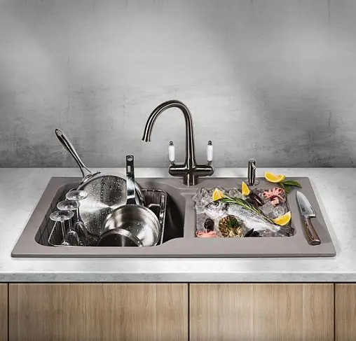 Мойка кухонная Omoikiri Maru 86-2-BL черный 4993284