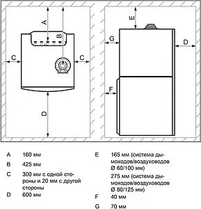 Напольный конденсационный газовый котел двухконтурный турбированный 25кВт Vaillant ecoCOMPACT VSC INT 266/4-5 200 H 0010015453 Напольный конденсационный газовый котел двухконтурный турбированный 25кВт Vaillant ecoCOMPACT VSC INT 266/4-5 200 H 0010015453, 4