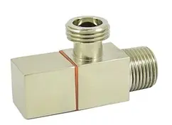 Кран шаровый угловой ½"н x ⅜"н сталь Schlosser Square 606000057 Кран шаровый угловой ½"н x ⅜"н сталь Schlosser Square 606000057