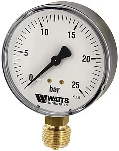 Манометр радиальный Watts MRP 80мм 25 бар ½&quot; 10007795, 1