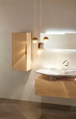 Шкаф-пенал подвесной Jacob Delafon Stillness 40 L натуральный дуб EB2006G-P6 Шкаф-пенал подвесной Jacob Delafon Stillness 40 L натуральный дуб EB2006G-P6, 1