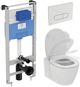 Комплект 5 в 1 Ideal Standard Connect AquaBlade R030701 с кнопкой R0115AA хром глянцевый Комплект 5 в 1 Ideal Standard Connect AquaBlade R030701 с кнопкой R0115AA хром глянцевый, 1