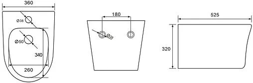 Биде подвесное Aquatek Ника белый AQ1009-00