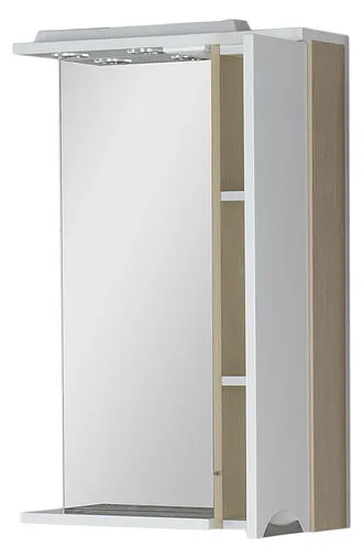 Шкаф-зеркало Aquanet Гретта 60 R белый/светлый дуб 00173985