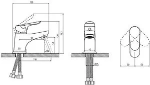 Смеситель для раковины Osgard Brut хром 21013 Смеситель для раковины Osgard Brut хром 21013, 2