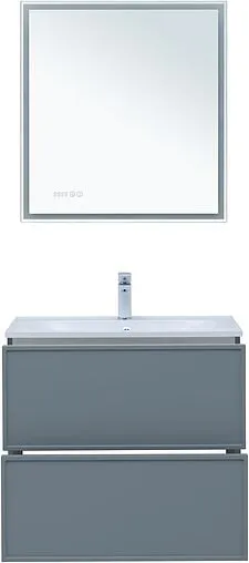 Тумба-умывальник Aquanet Арт 75 мисти грин 00313275+00318925