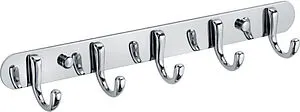 Планка с 5-ю крючками Fixsen Equipment хром FX-1715 Планка с 5-ю крючками Fixsen Equipment хром FX-1715, 1