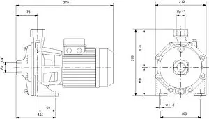 Насос поверхностный Grundfos NS 5-50 99126479, 2