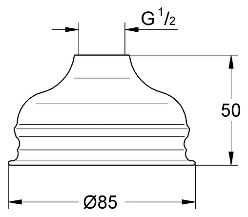Лейка верхнего душа Grohe Relexa хром 28404000