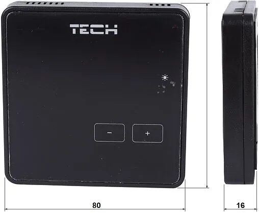 Беспроводной комнатный терморегулятор для контроллера ST-L-8e TECH ST-R-8z черный WG.11.0542