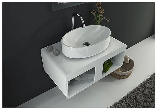 Раковина Aquanet Ellipse V43 56 белый матовый 00198961