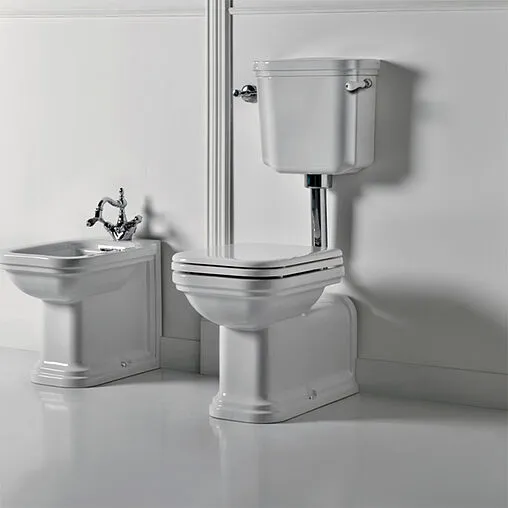 Унитаз со средним бачком Kerasan Waldorf белый 411601+418301+