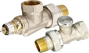 Комплект вентилей терморегулирующих осевых ½" в/н Royal Thermo RTE 07.0011 Комплект вентилей терморегулирующих осевых ½" в/н Royal Thermo RTE 07.0011, 1