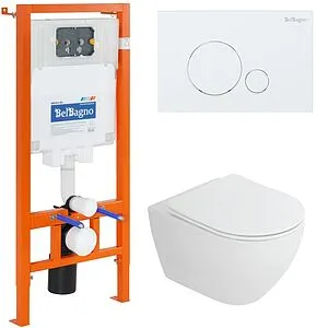 Комплект 5 в 1 BelBagno Stylus Tornado CZR-6601-TH-TOR/CZR2316SC/BB002-80/BB014-SR-BIANCO с кнопкой белый глянцевый Комплект 5 в 1 BelBagno Stylus Tornado CZR-6601-TH-TOR/CZR2316SC/BB002-80/BB014-SR-BIANCO с кнопкой белый глянцевый, 1