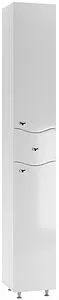 Шкаф-пенал напольный Айсберг Волна 30 R белый DA1006P, 1