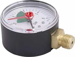 Манометр радиальный Gappo 50мм 6 бар ¼" G1470.6 Манометр радиальный Gappo 50мм 6 бар ¼" G1470.6, 2