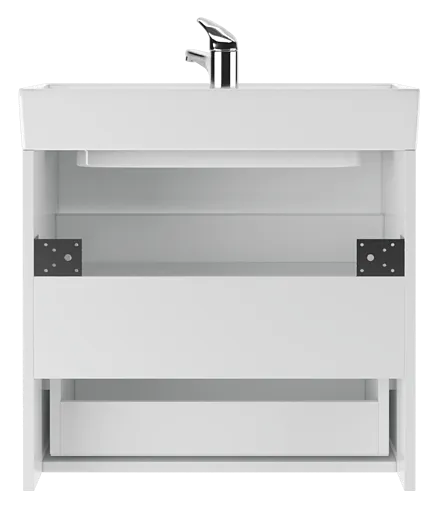 Тумба под умывальник подвесная Айсберг Енисей 60 белый DA3009T