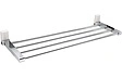 Полка для полотенец Wasserkraft Leine хром/белый 5011WHITE