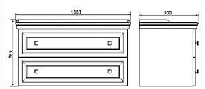 Тумба-умывальник подвесная Comforty Феррара 100 белый 00004148009CF Тумба-умывальник подвесная Comforty Феррара 100 белый 00004148009CF, 2