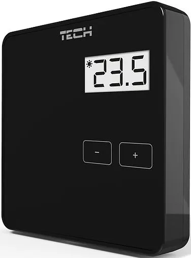Проводной комнатный терморегулятор TECH ST-R-10b черный WG.11.0517