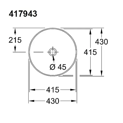 Раковина Villeroy&amp;Boch Artis 43 белый 41794301