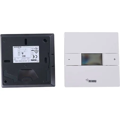 Проводной комнатный терморегулятор НЗ 230В Rehau Nea HT белый 13372301001