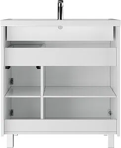 Тумба под умывальник напольная Домино Elen 80 белый DC5004T, 5