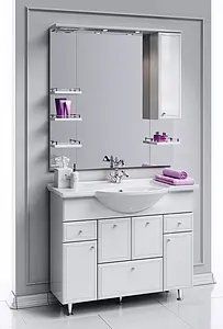 Тумба под умывальник напольная Aqwella Barcelona 100 белый BA0110K Тумба под умывальник напольная Aqwella Barcelona 100 белый BA0110K, 3