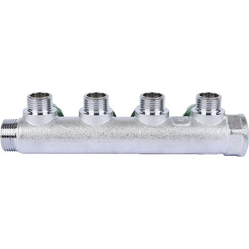 Коллектор регулирующий проходной 4 отвода ¾&quot;в/н x ½&quot;н Stout SMB-6849-341204