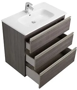 Тумба-умывальник Roca The Gap 80 городской дуб A857406402+32799C000 Тумба-умывальник Roca The Gap 80 городской дуб A857406402+32799C000, 4