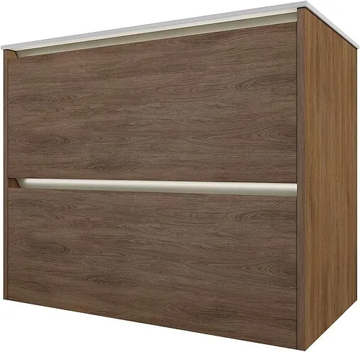 Тумба под умывальник подвесная Allen Brau Activity 80 дуб/олива браш 1.34012.NO