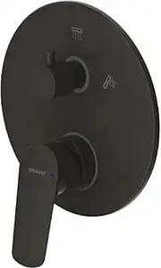 Смеситель для ванны скрытого монтажа Bravat Rhein чёрный матовый PB8429564BW-2-ENG Смеситель для ванны скрытого монтажа Bravat Rhein чёрный матовый PB8429564BW-2-ENG, 1