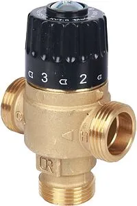 Трехходовой термостатический смесительный клапан ¾&quot; +30...+65°С Kvs 1.8 Stout SVM-0125-186520, 1