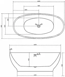 Ванна акриловая отдельностоящая Abber 165x80 белый/панель Black matte AB9207MB, 2