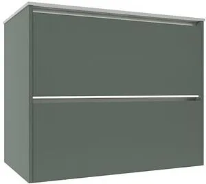 Тумба-умывальник подвесная Allen Brau Activity 80 олива/олива браш 1.34012.CGM+, 1