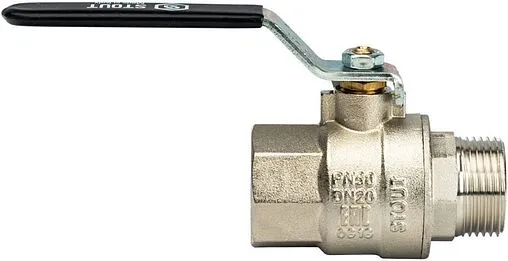 Кран шаровый ¾&quot;в x ¾&quot;н Stout ГОСТ Р 59553-2021 SVB-0003-200020