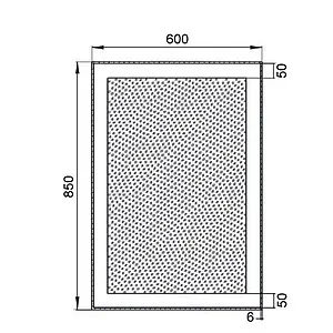 Зеркало с подсветкой Aquanet Алассио 6085 00196632, 3