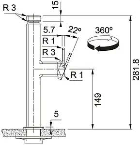 Смеситель для кухни Franke Centinox нержавеющая сталь 115.0547.854 Смеситель для кухни Franke Centinox нержавеющая сталь 115.0547.854, 3